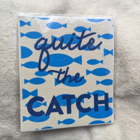 Eco-friendly Organic Washcloth - Fish - Picture 1 of 2